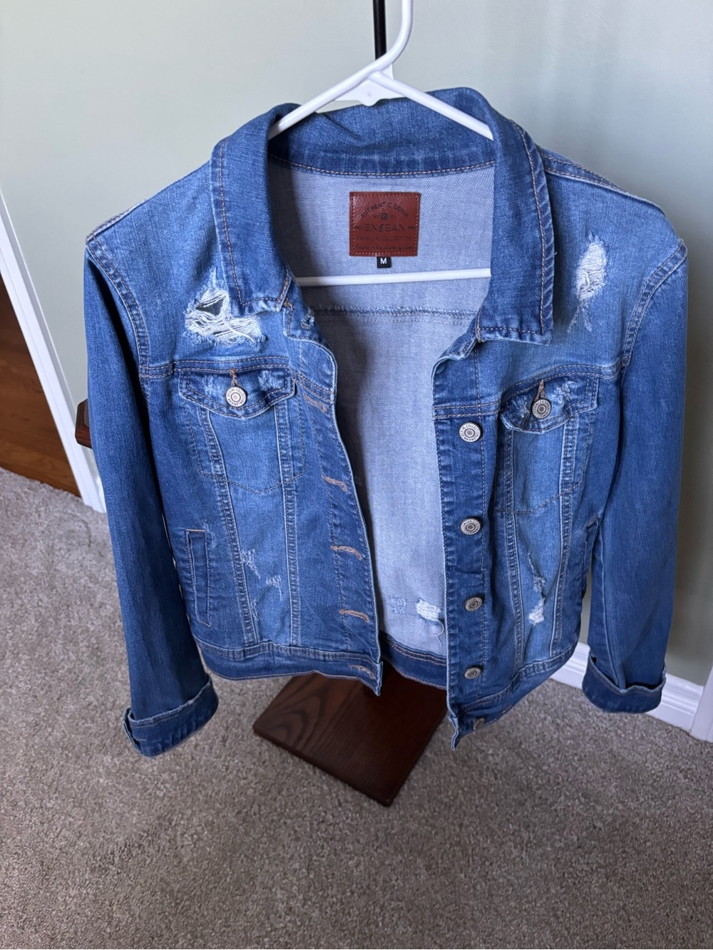 Levi's Blue Distressed Denim Jacket - Women's